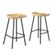 Concord Backless Wood Counter Stools - Set of 2 By Modway - EEI-6741 | Bar Stools | Modishstore - 10