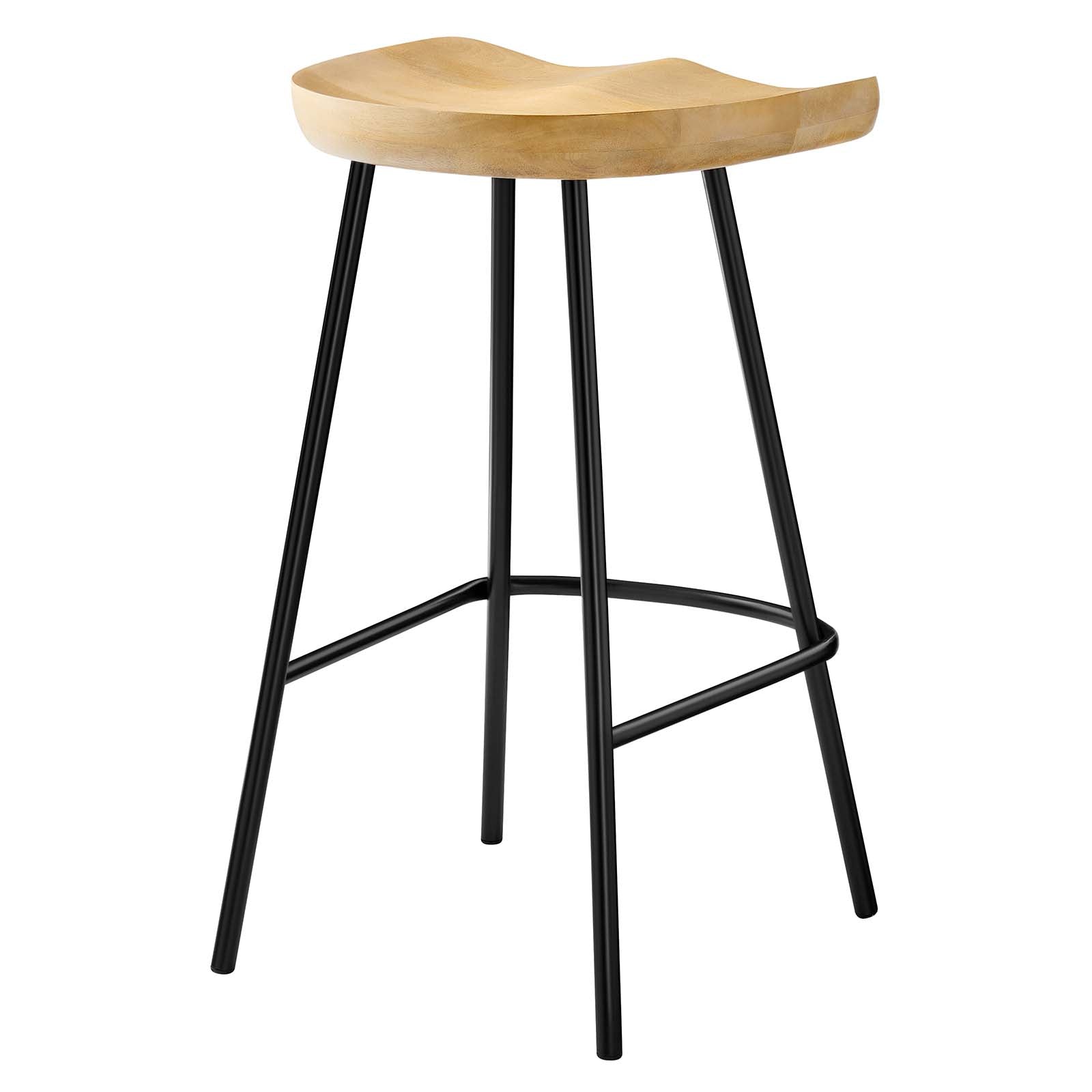 Concord Backless Wood Counter Stools - Set of 2 By Modway - EEI-6741 | Bar Stools | Modishstore - 14