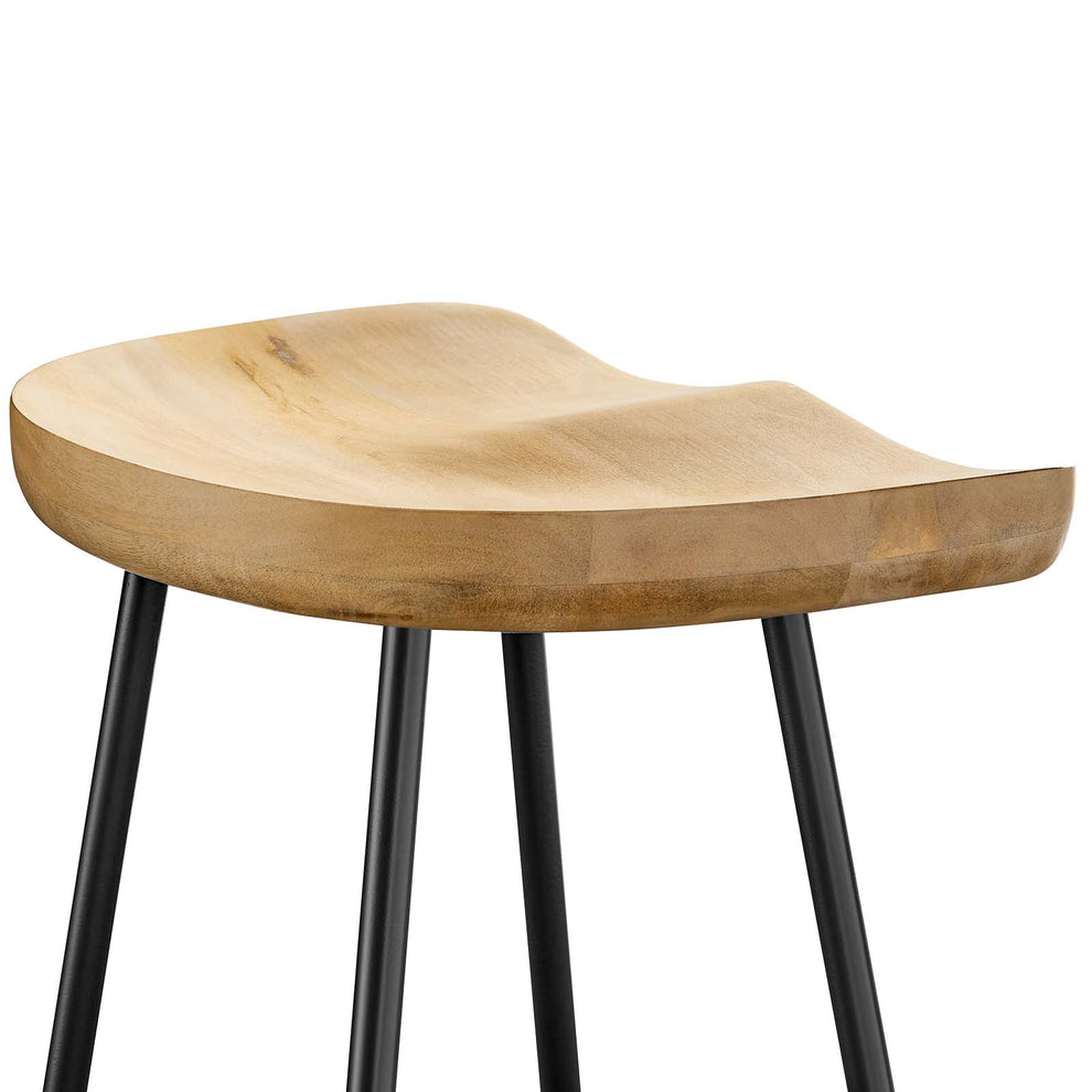 Concord Backless Wood Counter Stools - Set of 2 By Modway - EEI-6741 | Bar Stools | Modishstore - 16