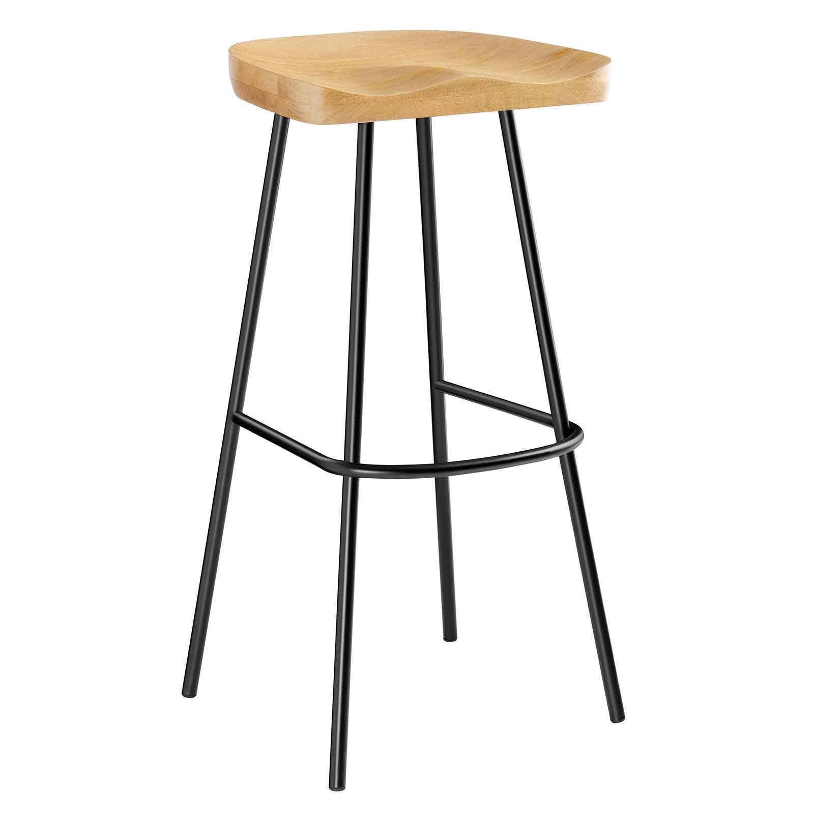 Concord Backless Wood Bar Stools - Set of 2 By Modway - EEI-6742 | Bar Stools | Modishstore - 12