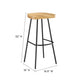 Concord Backless Wood Bar Stools - Set of 2 By Modway - EEI-6742 | Bar Stools | Modishstore - 18