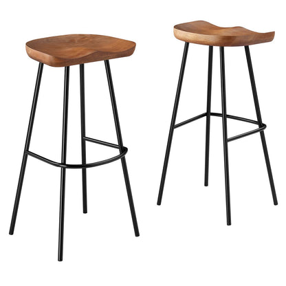 Concord Backless Wood Bar Stools - Set of 2 By Modway - EEI-6742 | Bar Stools | Modishstore - 19