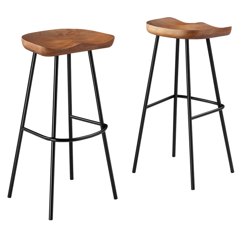 Concord Backless Wood Bar Stools - Set of 2 By Modway - EEI-6742 | Bar Stools | Modishstore - 19