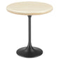 Lippa 20" Round Artificial Travertine  Side Table By Modway - EEI-6747 | Side Tables | Modishstore - 2