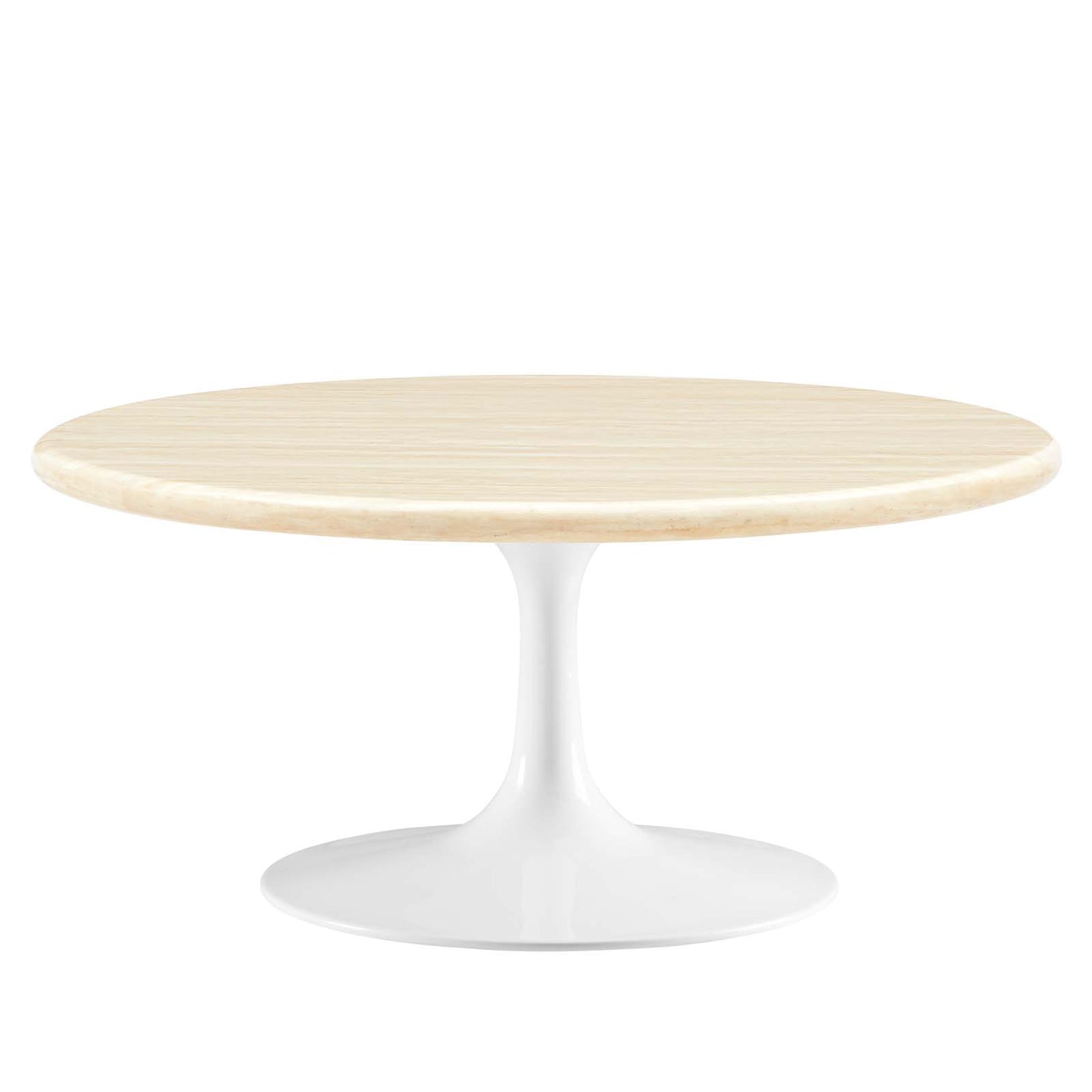 Lippa 36” Round Artificial Travertine  Coffee Table By Modway - EEI-6749 | Coffee Tables | Modishstore - 2