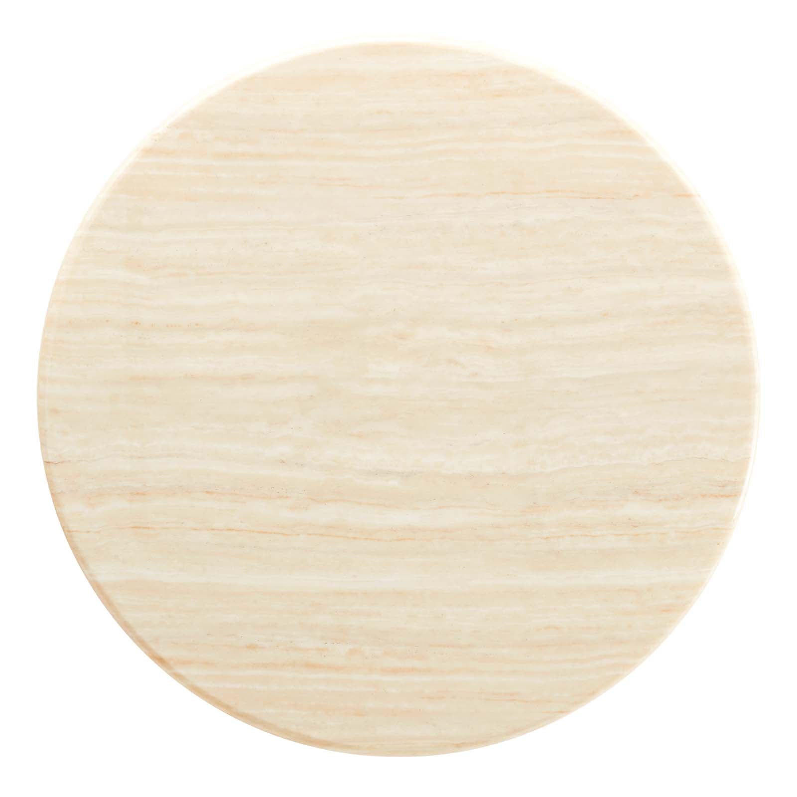 Lippa 36” Round Artificial Travertine  Coffee Table By Modway - EEI-6749 | Coffee Tables | Modishstore - 3