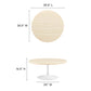 Lippa 36” Round Artificial Travertine  Coffee Table By Modway - EEI-6749 | Coffee Tables | Modishstore - 6