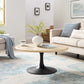 Lippa 36” Round Artificial Travertine  Coffee Table By Modway - EEI-6751 | Coffee Tables | Modishstore - 1