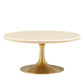 Lippa 36” Round Artificial Travertine  Coffee Table By Modway - EEI-6753 | Coffee Tables | Modishstore - 2