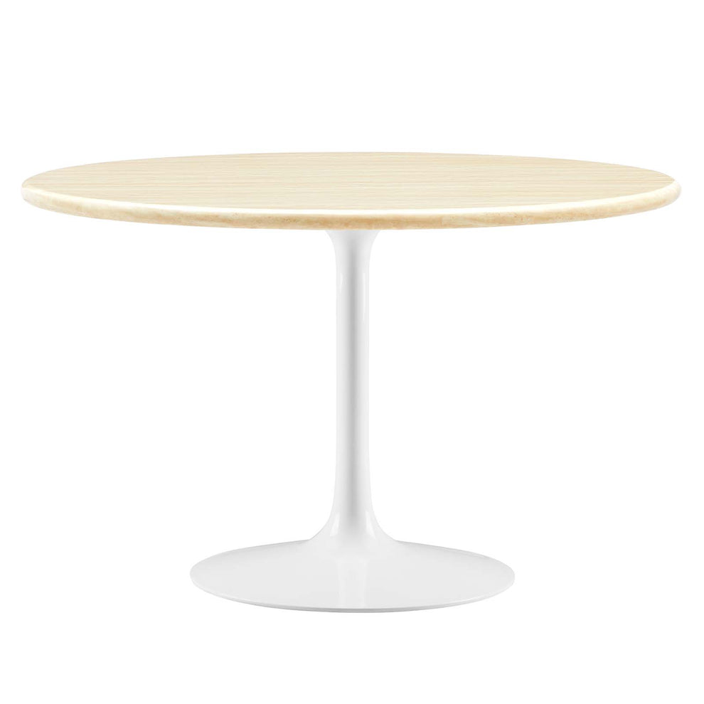 Lippa 48" Round Artificial Travertine  Dining Table By Modway - EEI-6754 | Dining Tables | Modishstore - 2