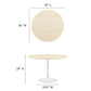 Lippa 48" Round Artificial Travertine  Dining Table By Modway - EEI-6754 | Dining Tables | Modishstore - 6