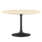 Lippa 48" Round Artificial Travertine  Dining Table By Modway - EEI-6755 | Dining Tables | Modishstore - 2