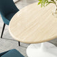 Lippa 60” Oval Artificial Travertine  Dining Table By Modway - EEI-6757 | Dining Tables | Modishstore - 5