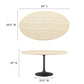 Lippa 60” Oval Artificial Travertine  Dining Table By Modway - EEI-6758 | Dining Tables | Modishstore - 6