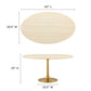 Lippa 60” Oval Artificial Travertine  Dining Table By Modway - EEI-6759 | Dining Tables | Modishstore - 6