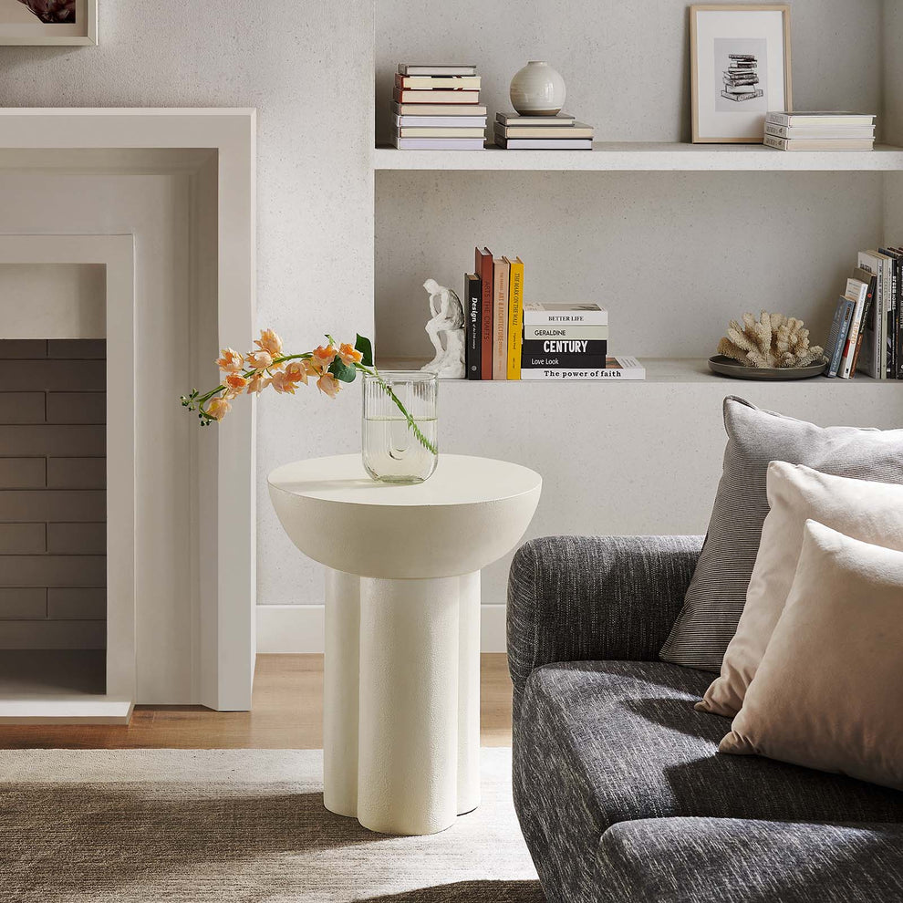 Caspian Round Concrete Side Table By Modway - EEI-6761 | Side Tables | Modishstore - 11