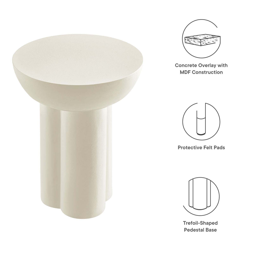 Caspian Round Concrete Side Table By Modway - EEI-6761 | Side Tables | Modishstore - 16