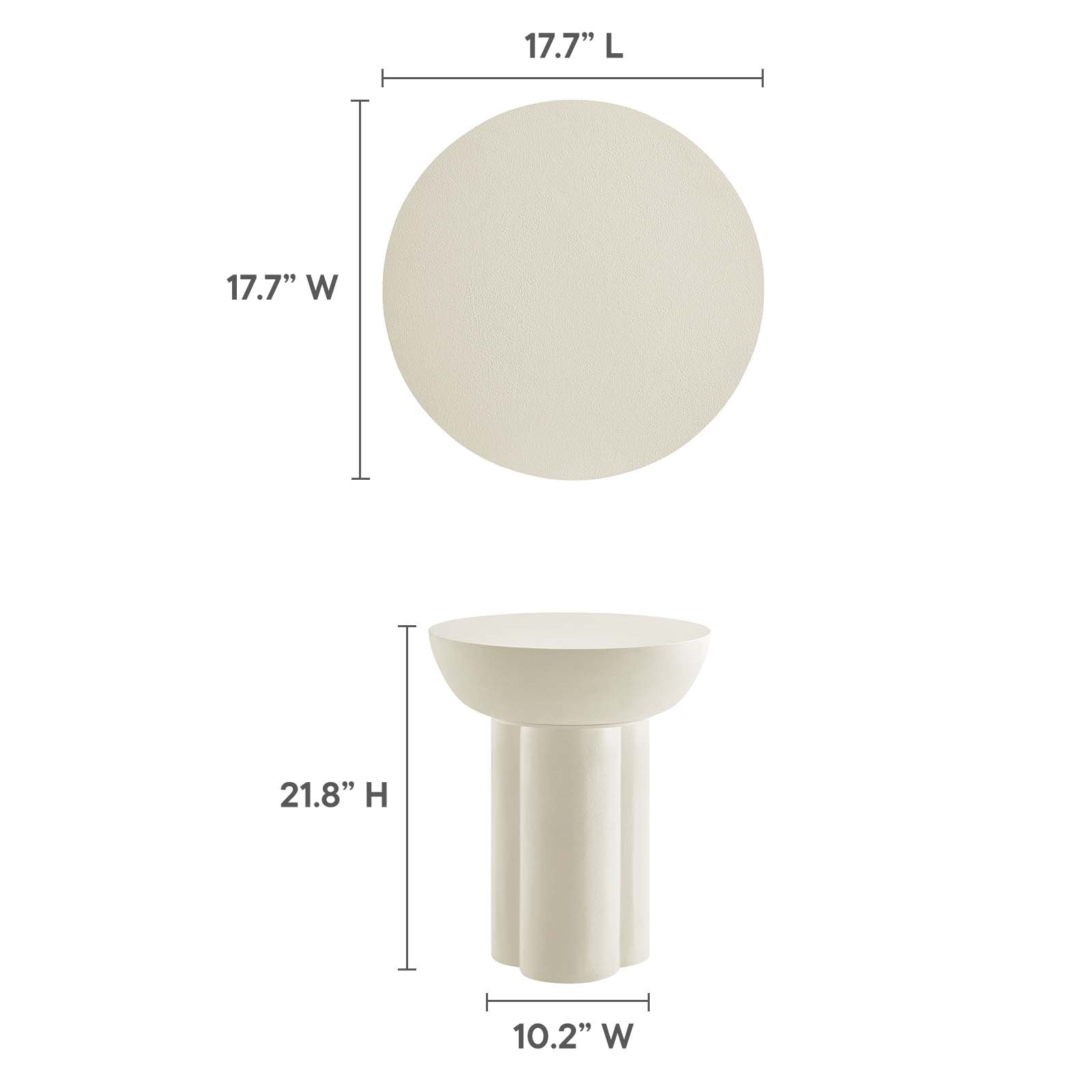 Caspian Round Concrete Side Table By Modway - EEI-6761 | Side Tables | Modishstore - 17