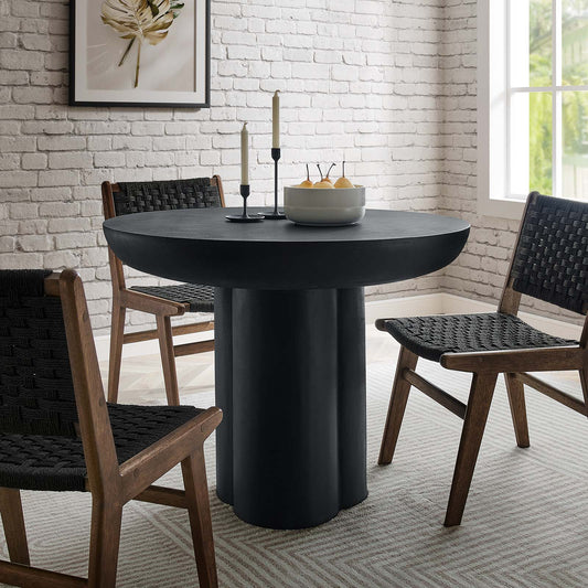 Caspian 40" Round Concrete Dining Table By Modway - EEI-6762 | Dining Tables | Modishstore
