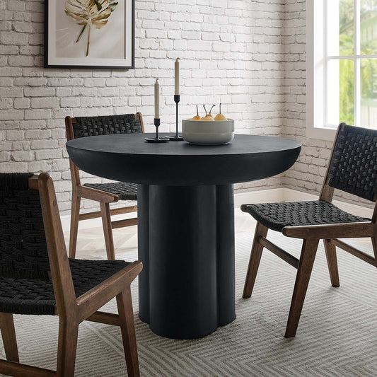 Caspian 40" Round Concrete Dining Table By Modway - EEI-6762 | Dining Tables | Modishstore - 1