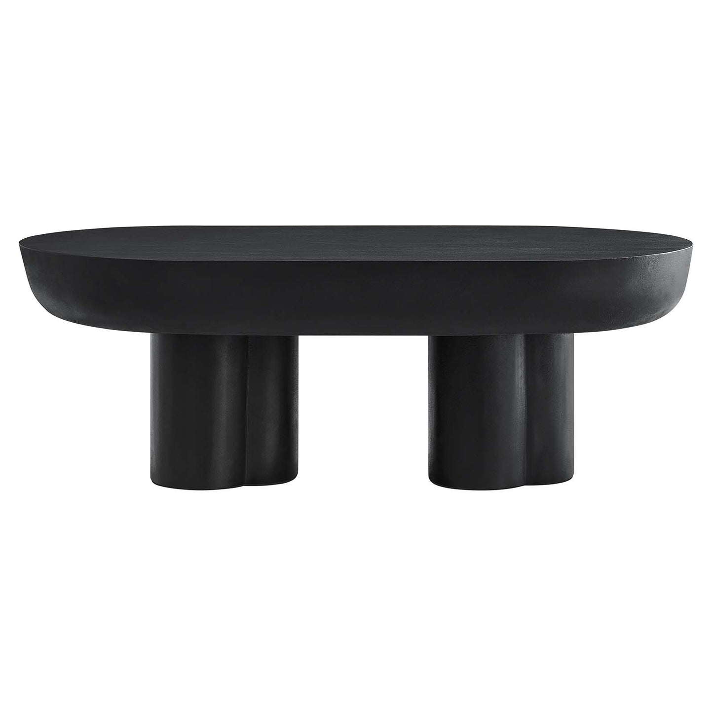 Caspian Oval Concrete Coffee Table By Modway - EEI-6763 | Coffee Tables | Modishstore - 2