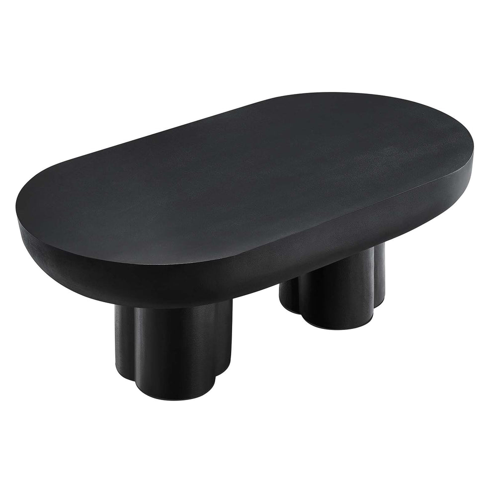 Caspian Oval Concrete Coffee Table By Modway - EEI-6763 | Coffee Tables | Modishstore - 3