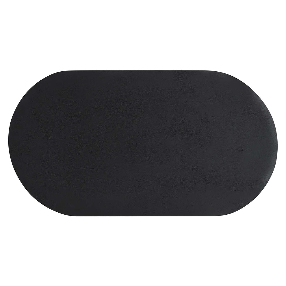 Caspian Oval Concrete Coffee Table By Modway - EEI-6763 | Coffee Tables | Modishstore - 4