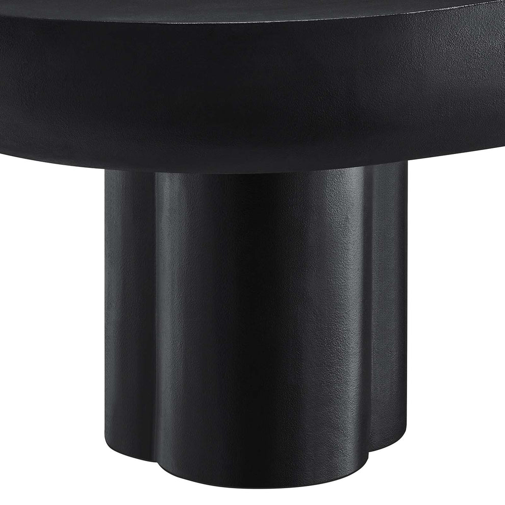 Caspian Oval Concrete Coffee Table By Modway - EEI-6763 | Coffee Tables | Modishstore - 5