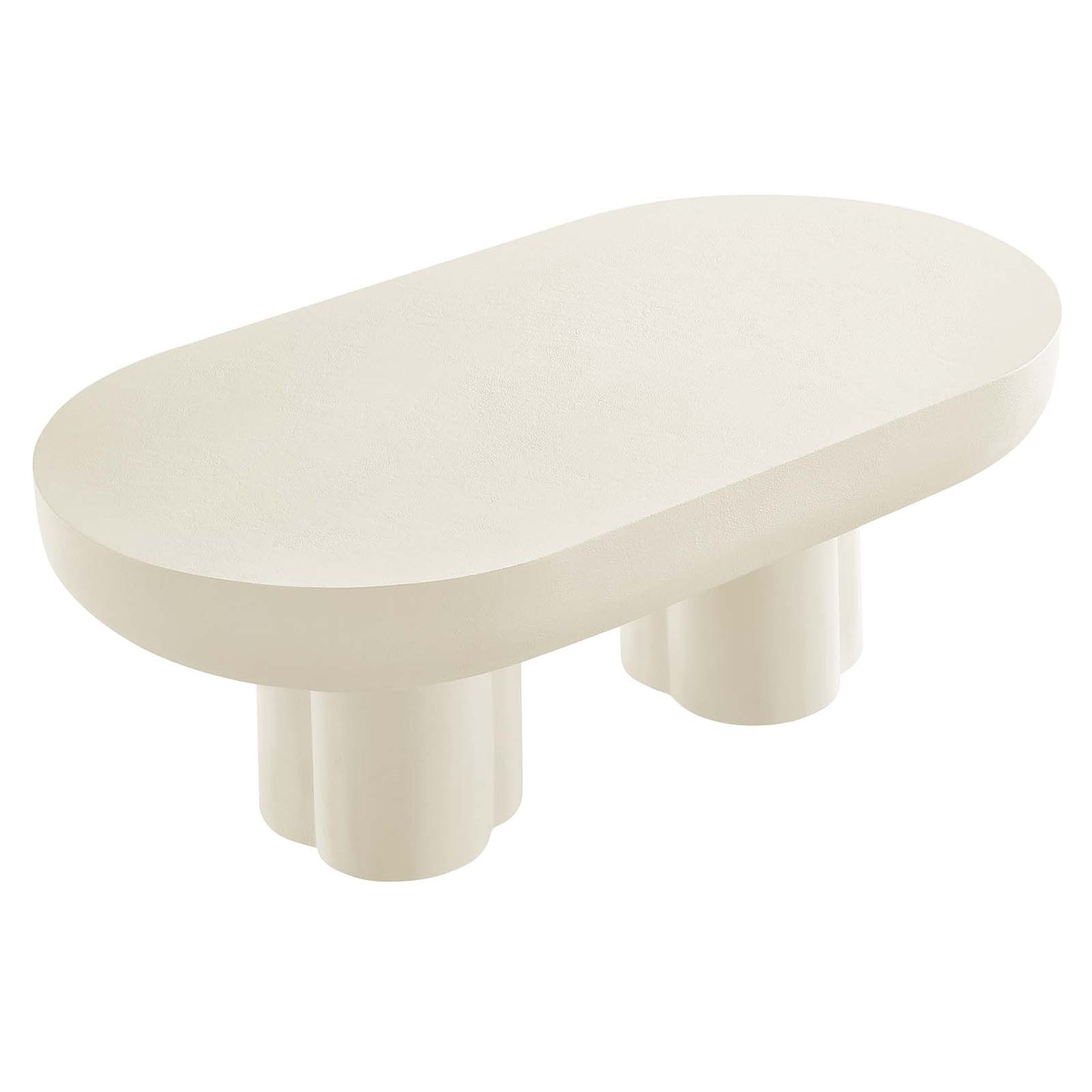 Caspian Oval Concrete Coffee Table By Modway - EEI-6763 | Coffee Tables | Modishstore - 12