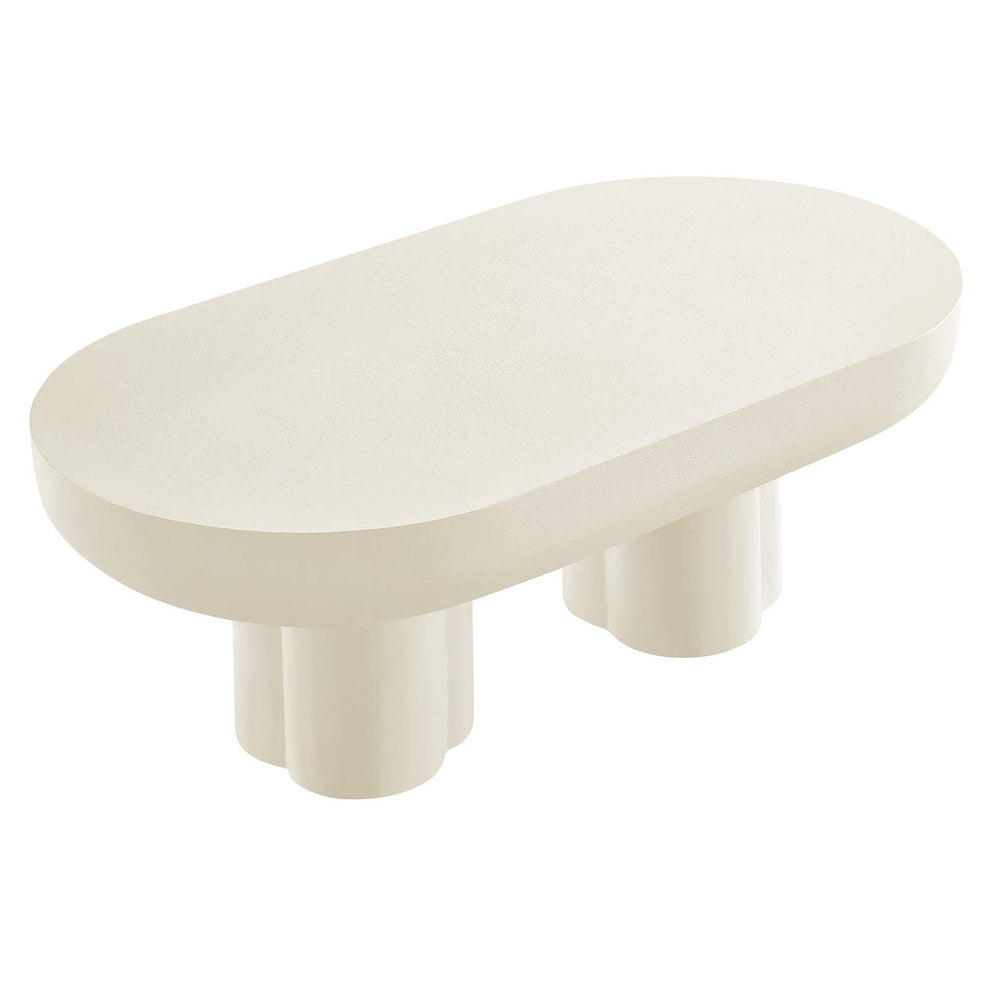 Caspian Oval Concrete Coffee Table By Modway - EEI-6763 | Coffee Tables | Modishstore - 12