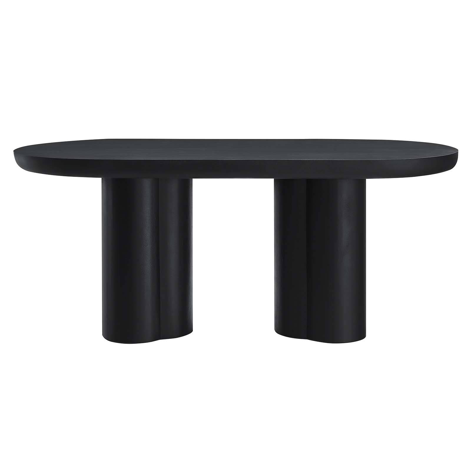 Caspian 72" Oval Concrete Dining Table By Modway - EEI-6764 | Dining Tables | Modishstore - 2