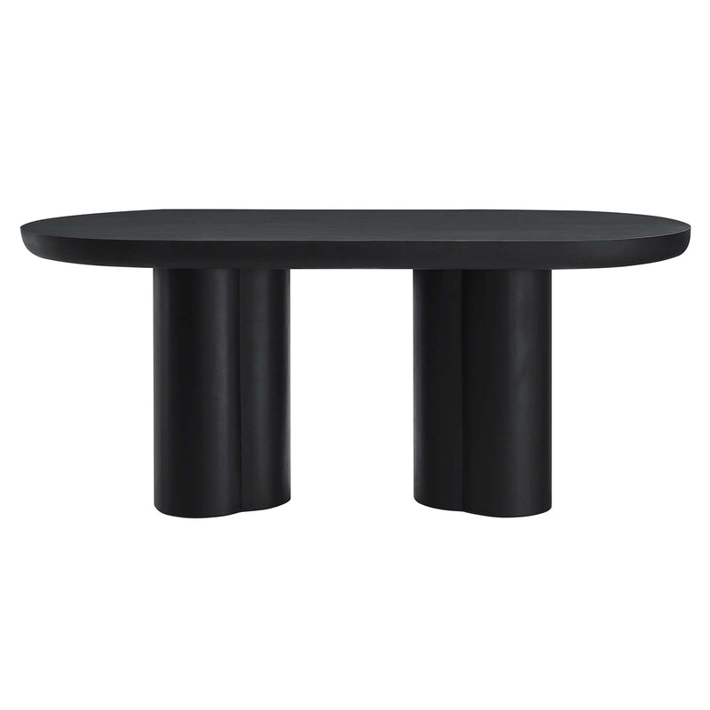Caspian 72" Oval Concrete Dining Table By Modway - EEI-6764 | Dining Tables | Modishstore - 2