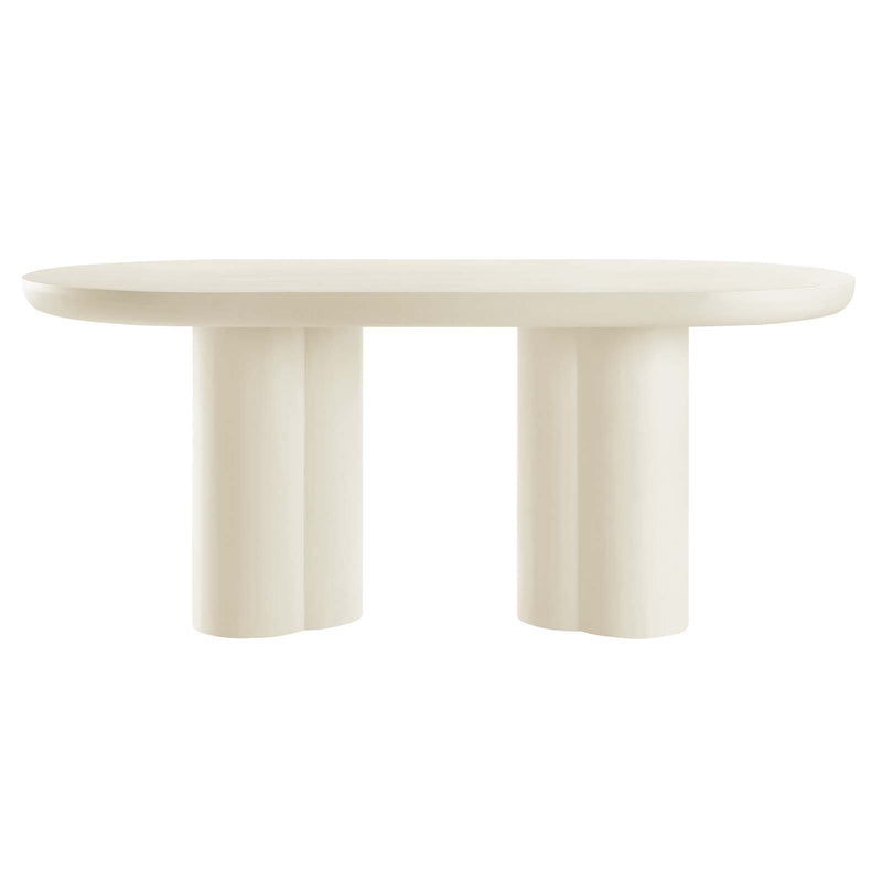 Caspian 72" Oval Concrete Dining Table By Modway - EEI-6764 | Dining Tables | Modishstore - 10