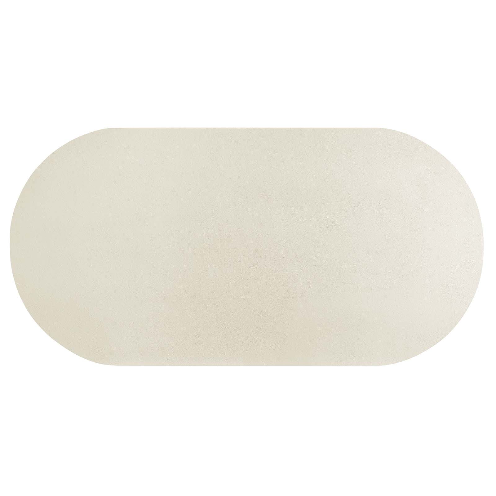 Caspian 72" Oval Concrete Dining Table By Modway - EEI-6764 | Dining Tables | Modishstore - 13