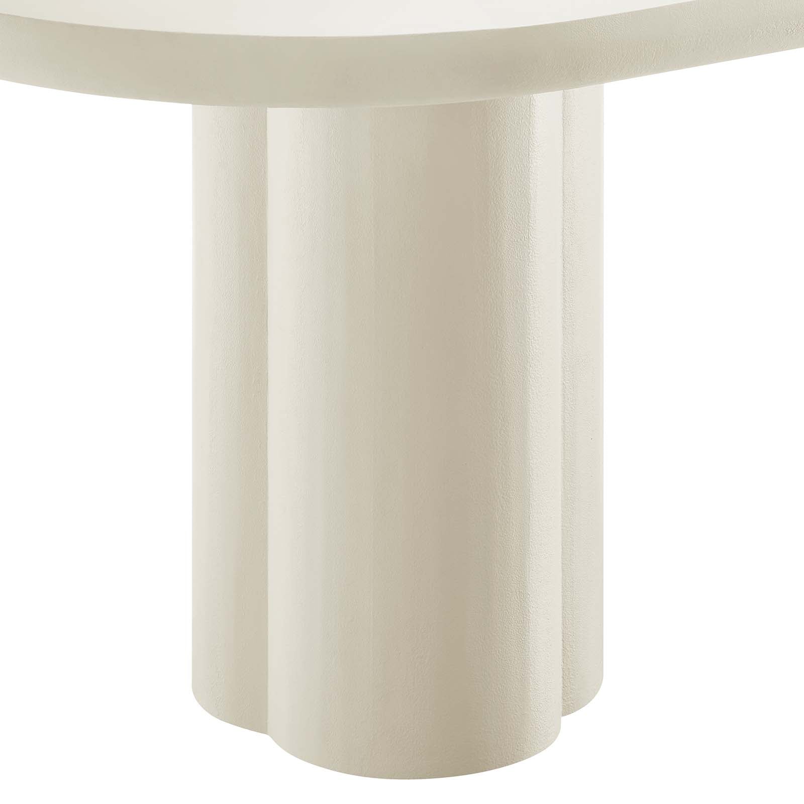 Caspian 72" Oval Concrete Dining Table By Modway - EEI-6764 | Dining Tables | Modishstore - 14