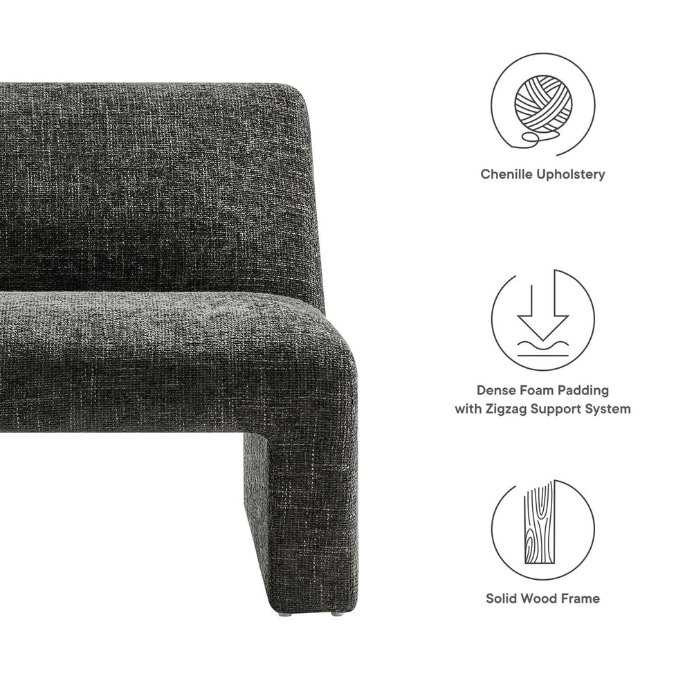 Amita Chenille Upholstered Accent Chair By Modway - EEI-6765 | Accent Chairs | Modishstore - 7