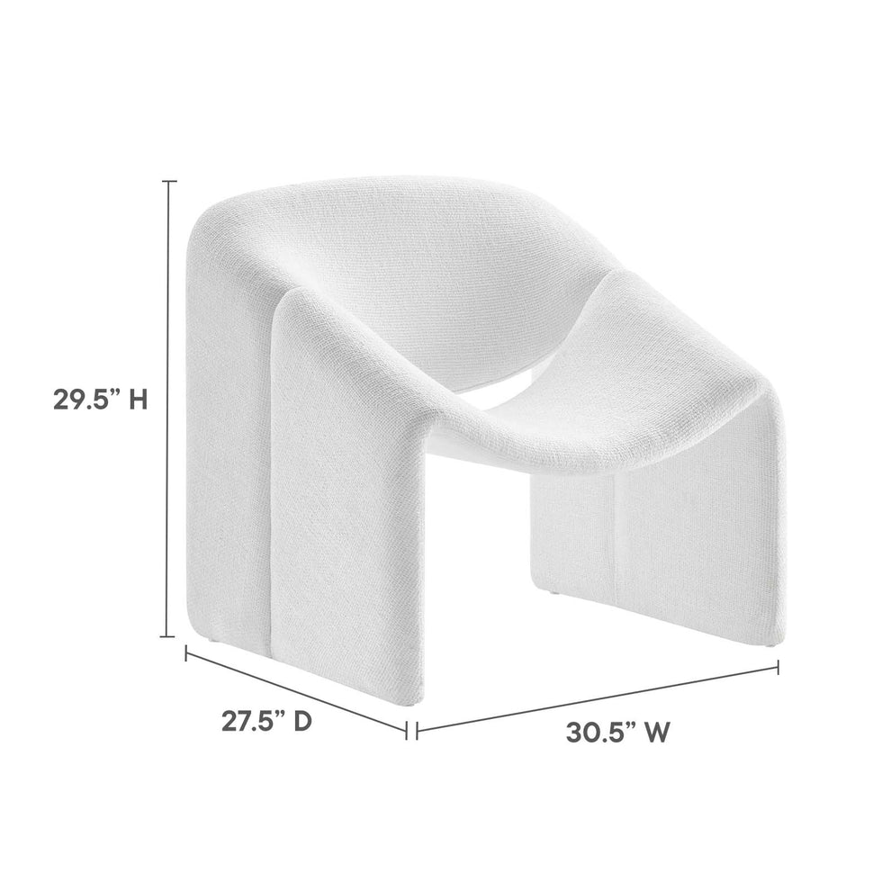 Vivi Chenille Upholstered Accent Chair By Modway - EEI-6767 | Accent Chairs | Modishstore - 14