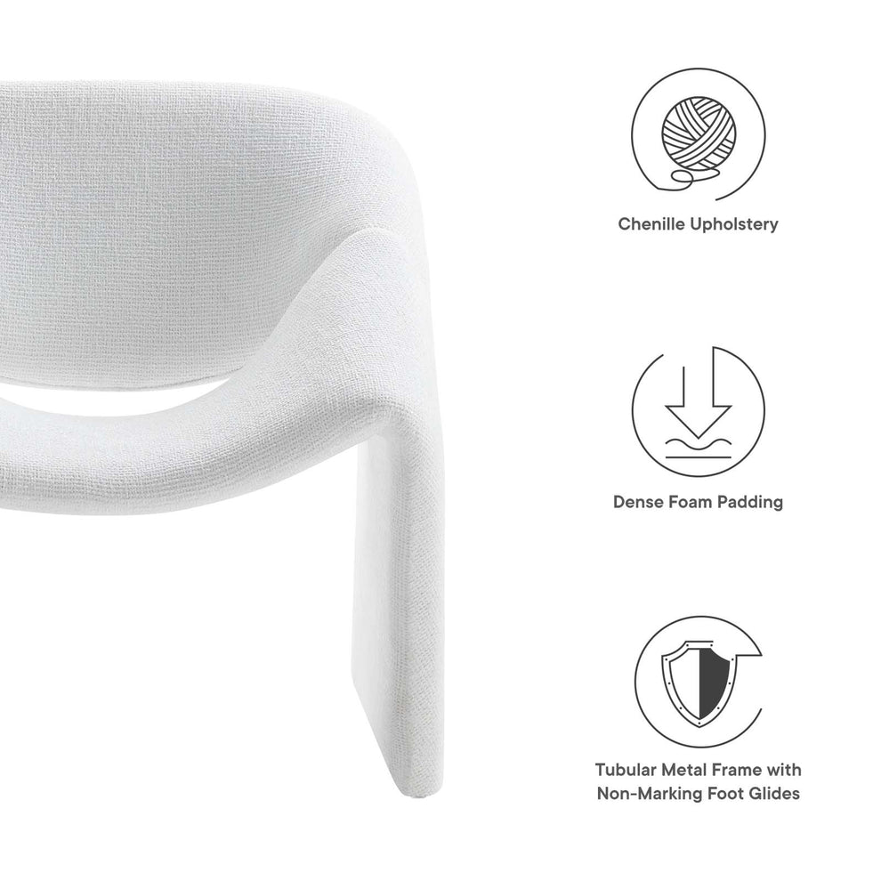 Vivi Chenille Upholstered Accent Chair By Modway - EEI-6767 | Accent Chairs | Modishstore - 15