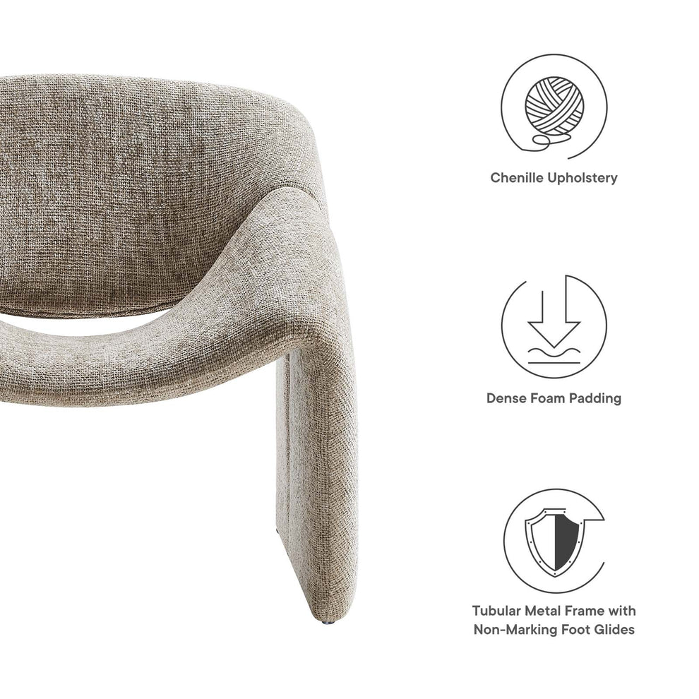 Vivi Chenille Upholstered Accent Chair By Modway - EEI-6767 | Accent Chairs | Modishstore - 23