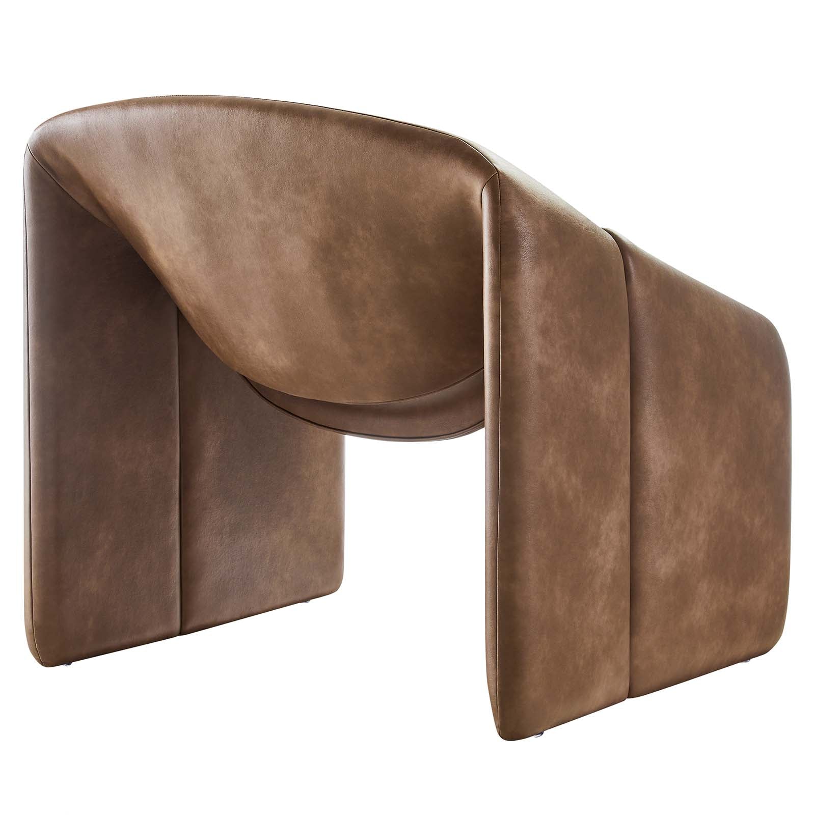 Vivi Vegan Leather Accent Chair By Modway - EEI-6768 | Accent Chairs | Modishstore - 3