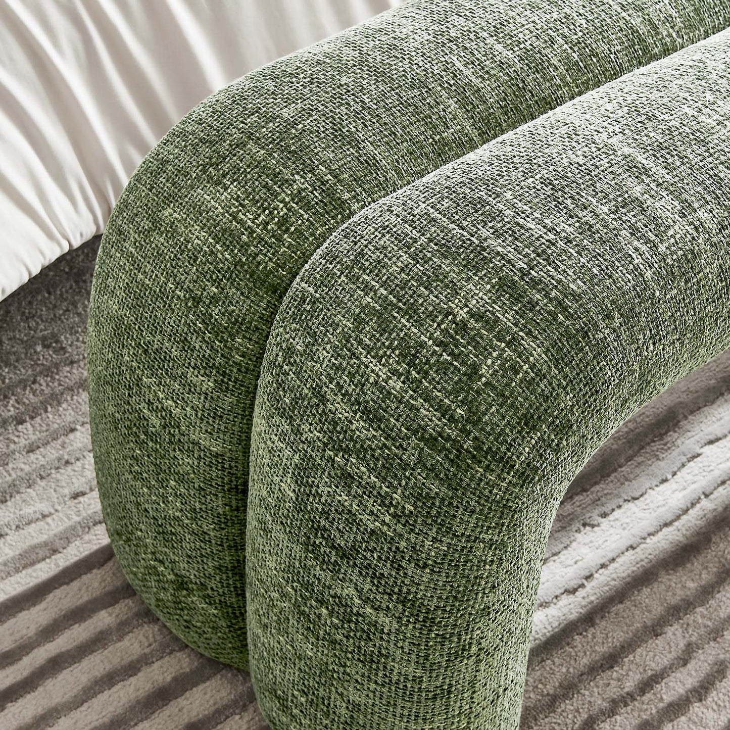 Dax 50.5" Chenille Upholstered Accent Bench By Modway - EEI-6769 | Benches | Modishstore - 8