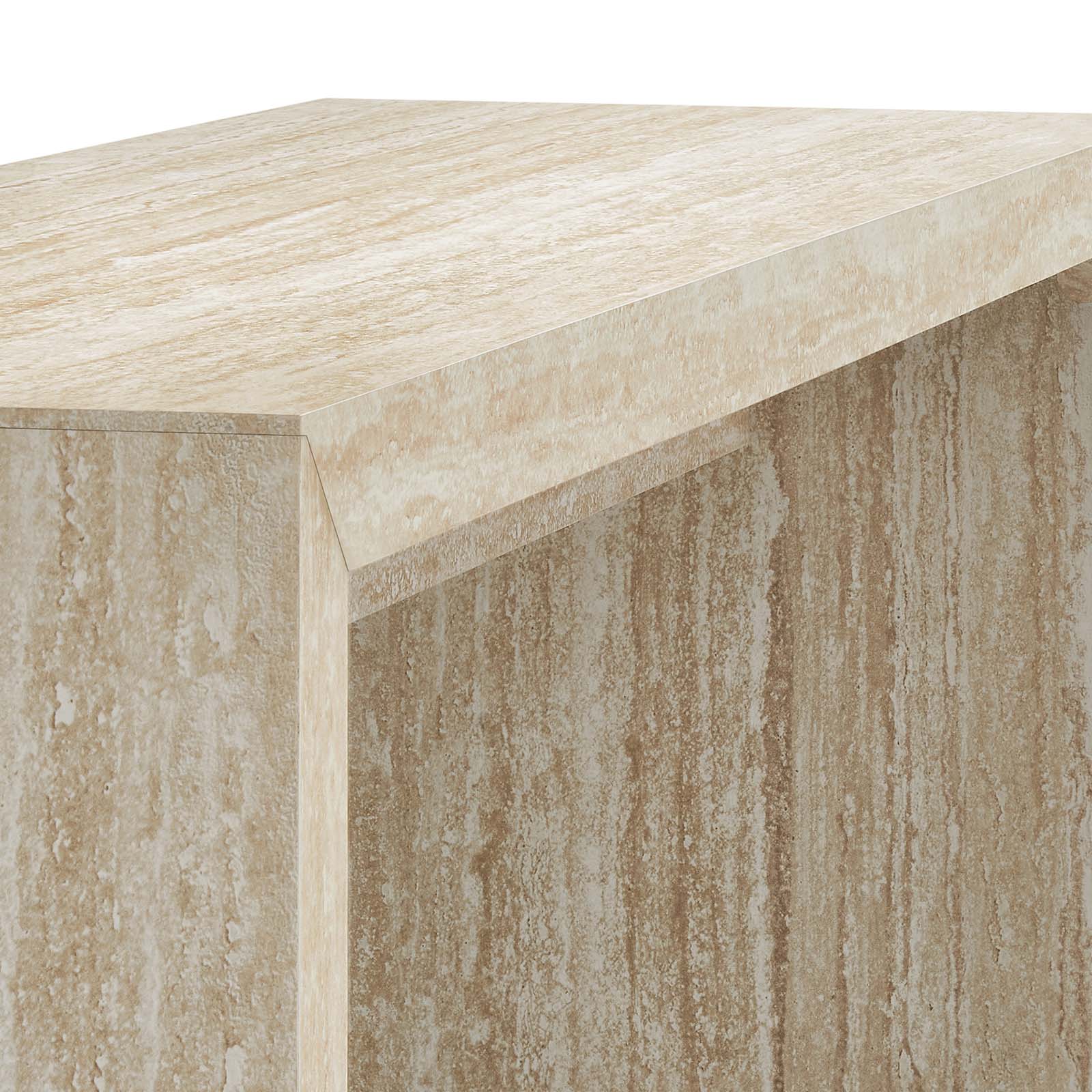 Mirella Faux Travertine Console Table By Modway - EEI-6771 | Console Tables | Modishstore - 4