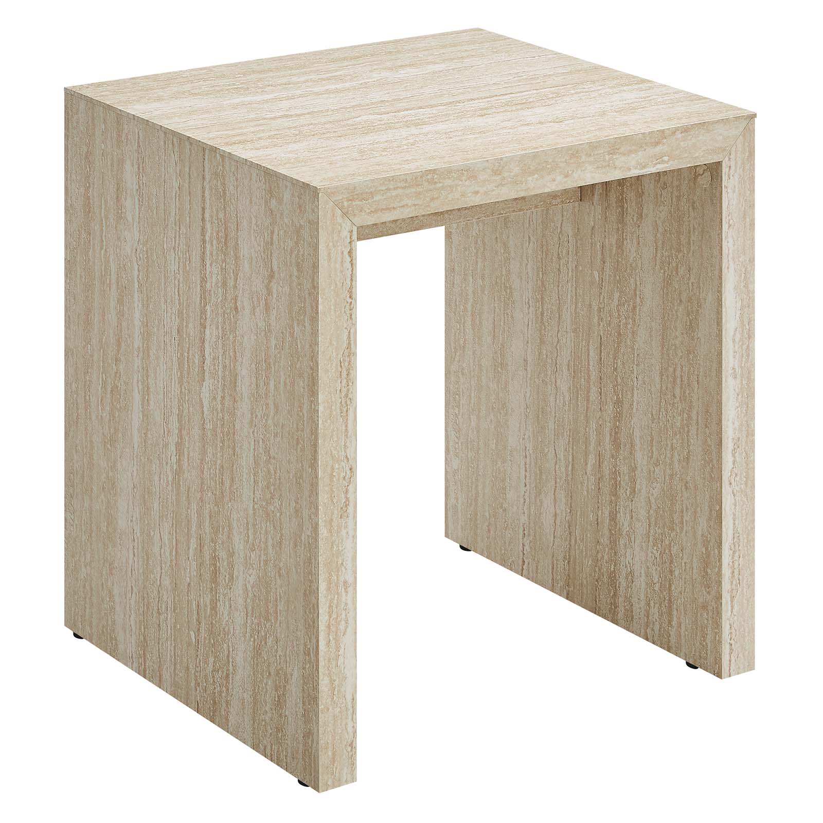 Mirella Faux Travertine Side Table By Modway - EEI-6772 | Side Tables | Modishstore - 2