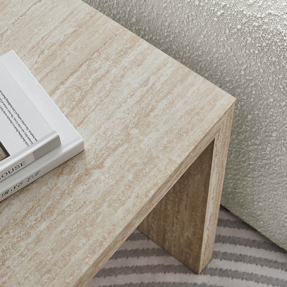 Mirella Faux Travertine Side Table By Modway - EEI-6772 | Side Tables | Modishstore - 7