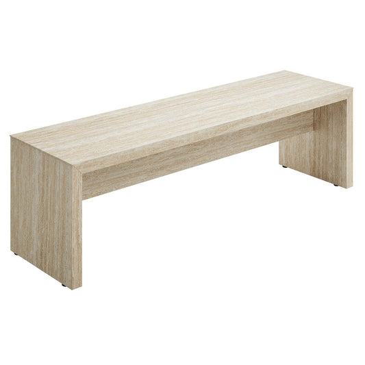 Mirella 62" Faux Travertine Long Bench By Modway - EEI-6773 | Benches | Modishstore - 1