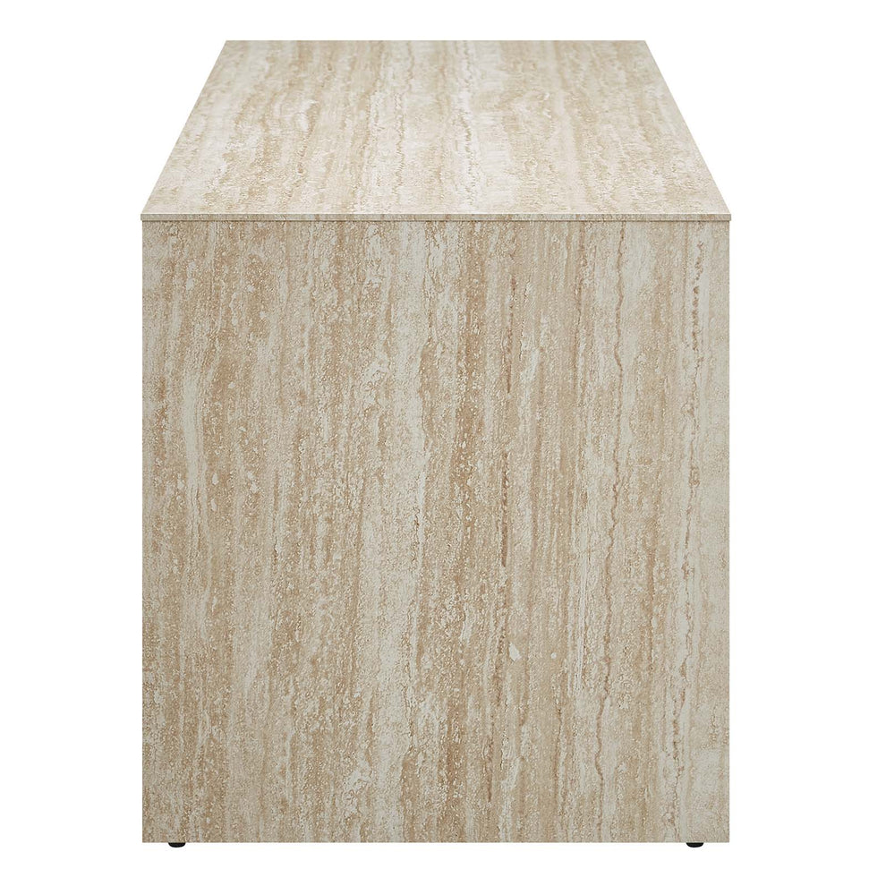 Mirella 62" Faux Travertine Long Bench By Modway - EEI-6773 | Benches | Modishstore - 2