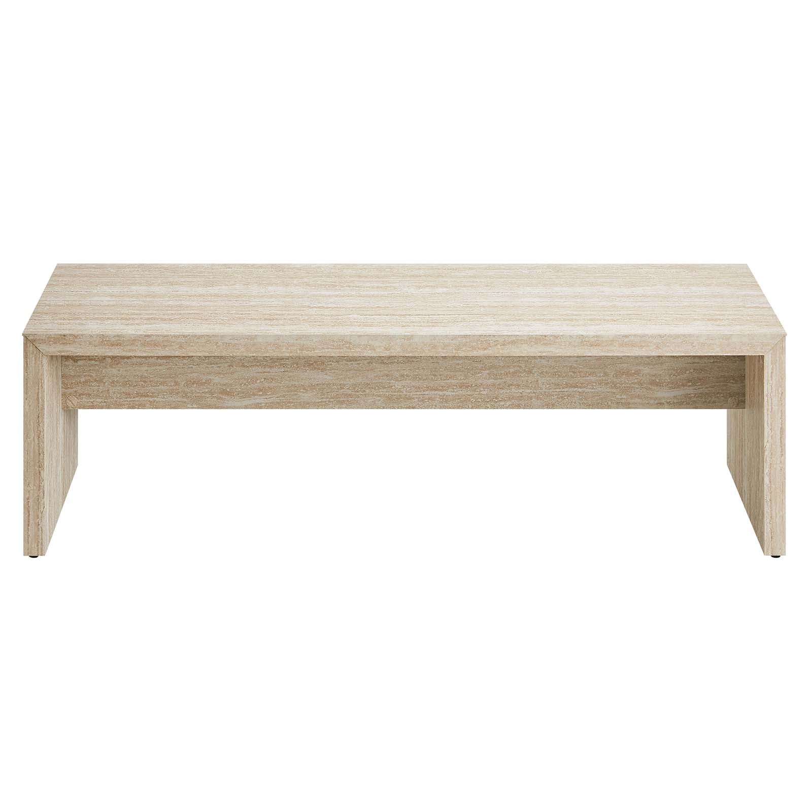 Mirella 62" Faux Travertine Long Bench By Modway - EEI-6773 | Benches | Modishstore - 3