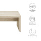 Mirella 62" Faux Travertine Long Bench By Modway - EEI-6773 | Benches | Modishstore - 5