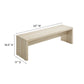 Mirella 62" Faux Travertine Long Bench By Modway - EEI-6773 | Benches | Modishstore - 6