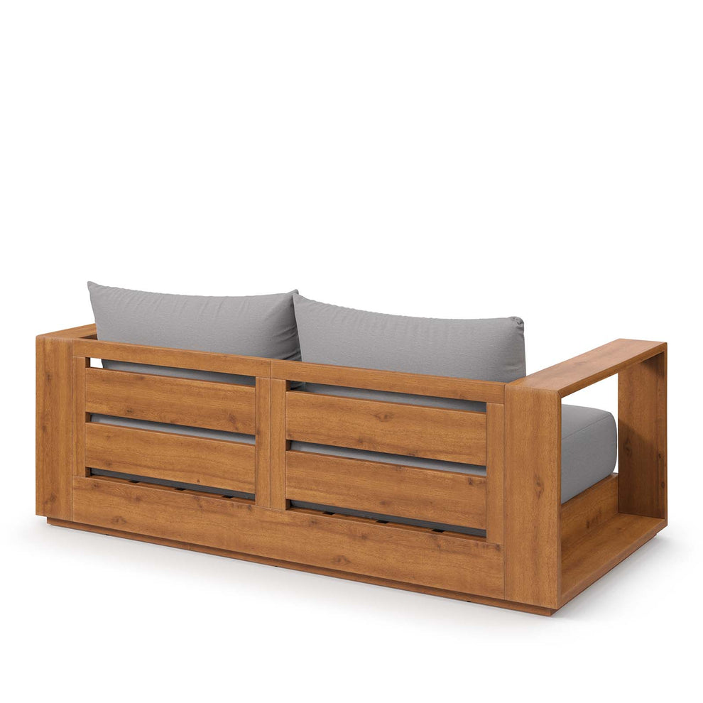 Tahoe Acacia Wood Outdoor Patio Acacia Wood Loveseat By Modway - EEI-6783 | Outdoor Sofas, Loveseats & Sectionals | Modishstore - 3